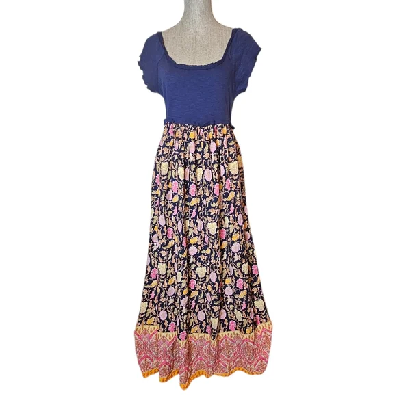 Natural Life Elisa Maxi Skirt - Women's Size L - Boho Cottagecore Floral Easter - Picture 1 of 12
